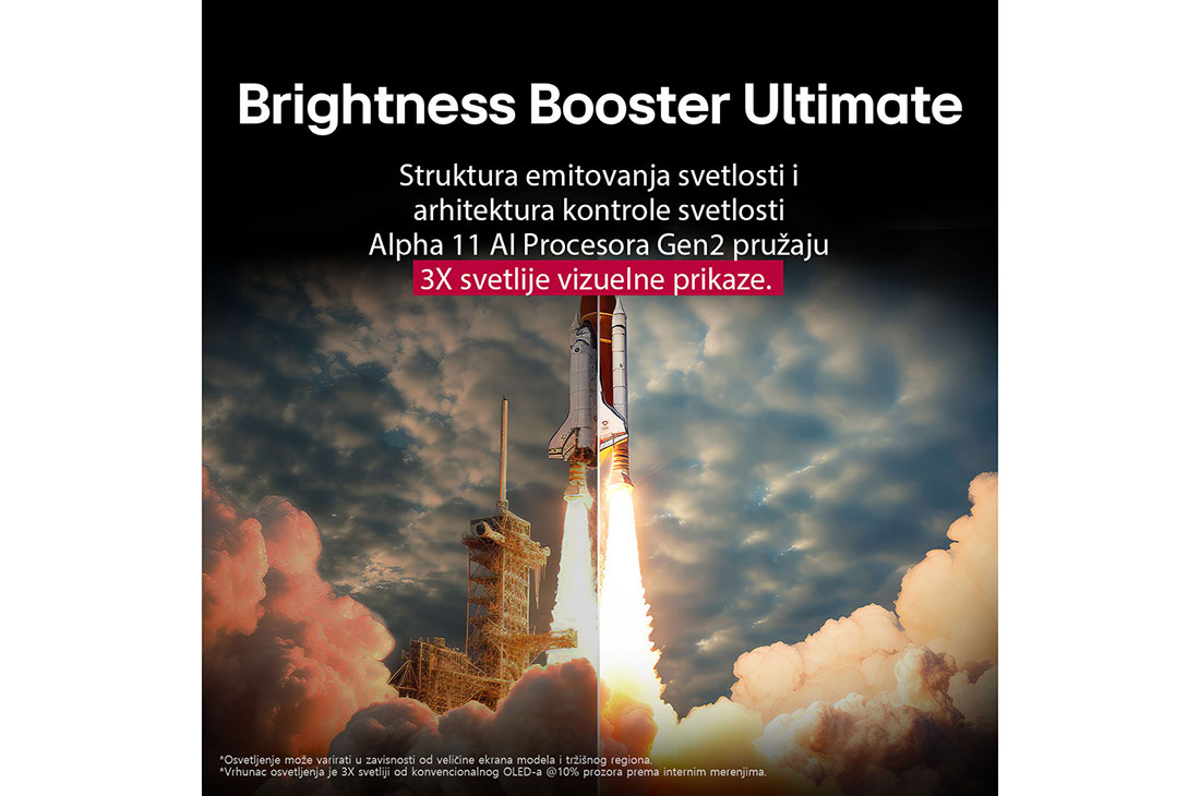 LG 77 inčni LG OLED evo AI G5 4K Smart TV 2025, Prikaz sa prednje i bočne strane LG OLED evo AI G5 4K pametnog televizora koji prikazuje njegove dimenzije dužine, širine, visine i dubine., OLED77G51LW, thumbnail 6