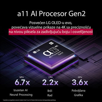 LG 77 inčni LG OLED evo AI G5 4K Smart TV 2025, Prikaz sa bočne strane LG OLED evo AI G5 4K pametnog televizora., OLED77G51LW, thumbnail 5