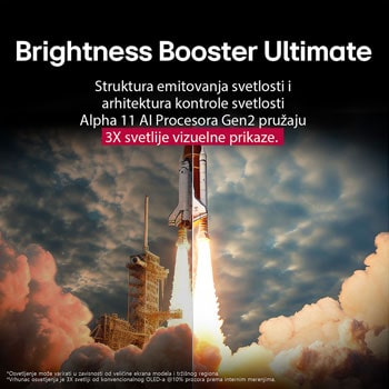 LG 77 inčni LG OLED evo AI G5 4K Smart TV 2025, Prikaz sa prednje i bočne strane LG OLED evo AI G5 4K pametnog televizora koji prikazuje njegove dimenzije dužine, širine, visine i dubine., OLED77G51LW, thumbnail 6