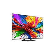 LG 85 inčni LG QNED evo AI QNED93 4K pametni televizor 2025, Blago iskošen prikaz LG QNED evo TV-a okrenutog nadesno., 85QNED93A6A, thumbnail 2