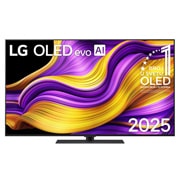LG 55 inčni LG OLED evo AI G5 4K Smart TV 2025, Prikaz sa prednje strane LG OLED evo AI G5 4K pametnog televizora. 12 godina na 1. mestu u svetu, OLED amblem i logotip LG OLED evo AI 2025 su na ekranu., OLED55G53LS, thumbnail 1