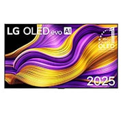 LG 55 inčni LG OLED evo AI G5 4K Smart TV 2025, Prikaz sa prednje strane LG OLED evo AI G5 4K pametnog televizora. 12 godina na 1. mestu u svetu, OLED amblem i logotip LG OLED evo AI 2025 su na ekranu., OLED55G51LW, thumbnail 1