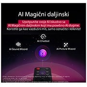 LG 77 inčni LG OLED evo AI C5 4K pametni televizor 2025, OLED77C51LA, thumbnail 8