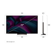 LG 77 inčni LG OLED evo AI C5 4K pametni televizor 2025, OLED77C51LA, thumbnail 4