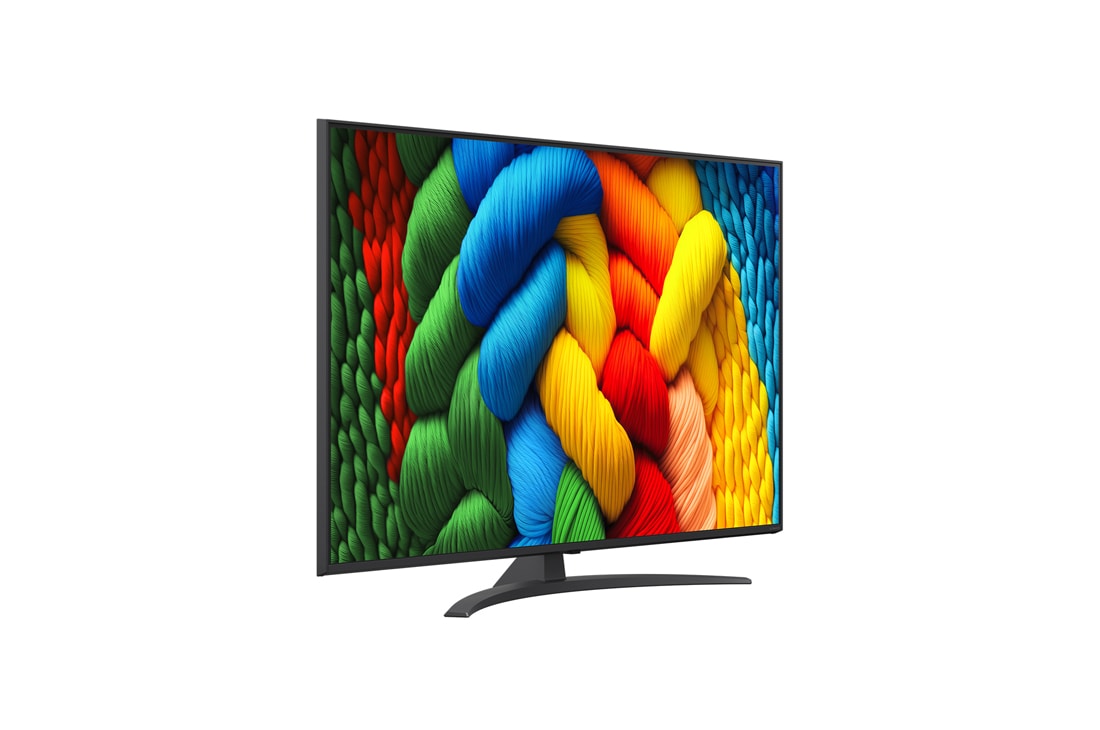 LG 55-inčni LG NanoCell AI NANO81 4K pametni televizor 2025, Blago iskošen prikaz LG NanoCell TV-a okrenutog nadesno., 55NANO81A3A, thumbnail 2