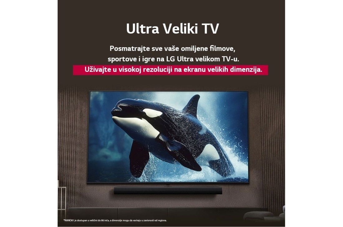 LG 43-inčni LG NanoCell AI NANO81 4K pametni televizor 2025, 43NANO81A3A, thumbnail 7