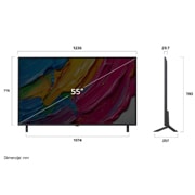 LG 55 inčni LG QNED AI QNED80 4K pametni televizor 2025, dimension, 55QNED80A3A, thumbnail 4
