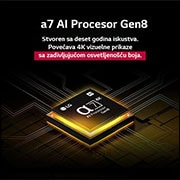 LG 75 inčni LG QNED AI QNED80 4K  Smart  televizor 2025, Prikaz sa prednje i bočne strane LG QNED AI 4K pametnog televizora koji prikazuje njegove dimenzije dužine, širine, visine i dubine., 75QNED80A3A, thumbnail 5