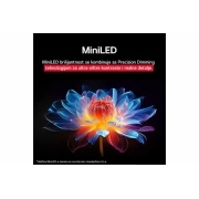 LG 100-inčni LG QNED evo AI QNED86 4K pametni televizor 2025, Položena slika pećine koja gleda ka čistom plavom nebu podeljena je po sredini, pri čemu je jedna polovina slike bleda, dok druga prikazuje oštar kontrast. U donjem levom uglu je mala slika koja prika, 100QNED86A6, thumbnail 8