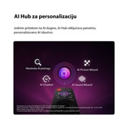 LG 85-inčni LG QNED AI QNED72 Mini LED 4K pametni TV 2026, LG QNED AI QNED70 Mini LED s AI centrom za personalizaciju, kao i AI ikonom iznad daljinskog upravljača okruženim nalepnicama za Multi AI pretragu, AI Concierge, AI Voice ID uz My Page, AI Chatbot, AI, 85QNED72B3A, thumbnail 9