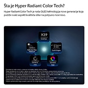 LG 55-inčni LG OLED evo AI G6 4K pametni TV 2026, LG OLED evo AI G6, koji pokreće tehnologija Hyper Radiant Color Tech, prikazuje 3,9 puta svetlije vizuelne elemente, sa značkama dvostrukog AI sistema alpha 11 AI procesora 4K 3. generacije, Reflectio, OLED55G61LW, thumbnail 4