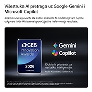 LG 55-inčni LG OLED evo AI G6 4K pametni TV 2026, Značka dobitnika nagrade CES Innovation Awards 2026. u kategoriji veštačke inteligencije prepoznaje Multi-AI pretragu pomoću Google Gemini-ja i Microsoft Copilot-a., OLED55G61LW, thumbnail 9