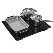 LG Ugradna indukciona ploča za kuvanje, funkcija Boost, fleksibilni režim, LeftSide Cookware, CBIZ2435B, thumbnail 9