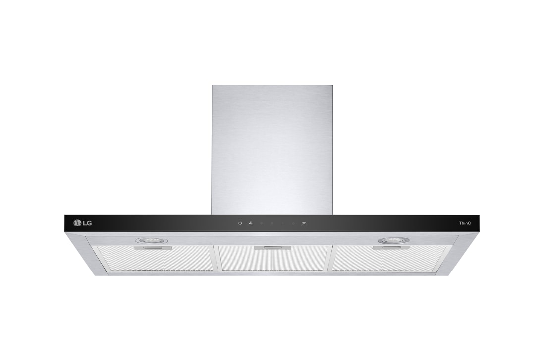 LG Ugradni aspirator širine 90 cm, maksimalnog kapaciteta ventilacije 830 m3/h i WiFi funkcije, Pogled spreda sa otvorenim vratima, HCEZ3626S, thumbnail 2