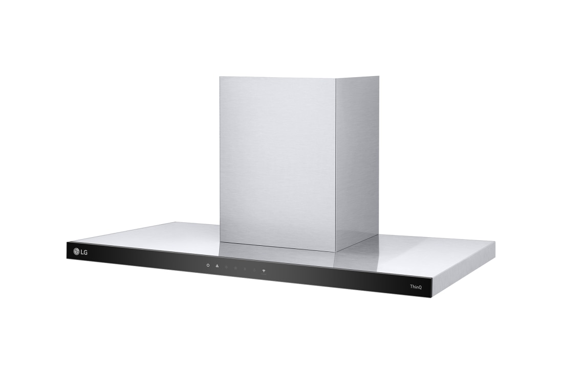 LG Ugradni aspirator širine 90 cm, maksimalnog kapaciteta ventilacije 830 m3/h i WiFi funkcije, Pogled odozgo u perspektivi sa otvorenim otvorom za deterdžent, HCEZ3626S, thumbnail 9