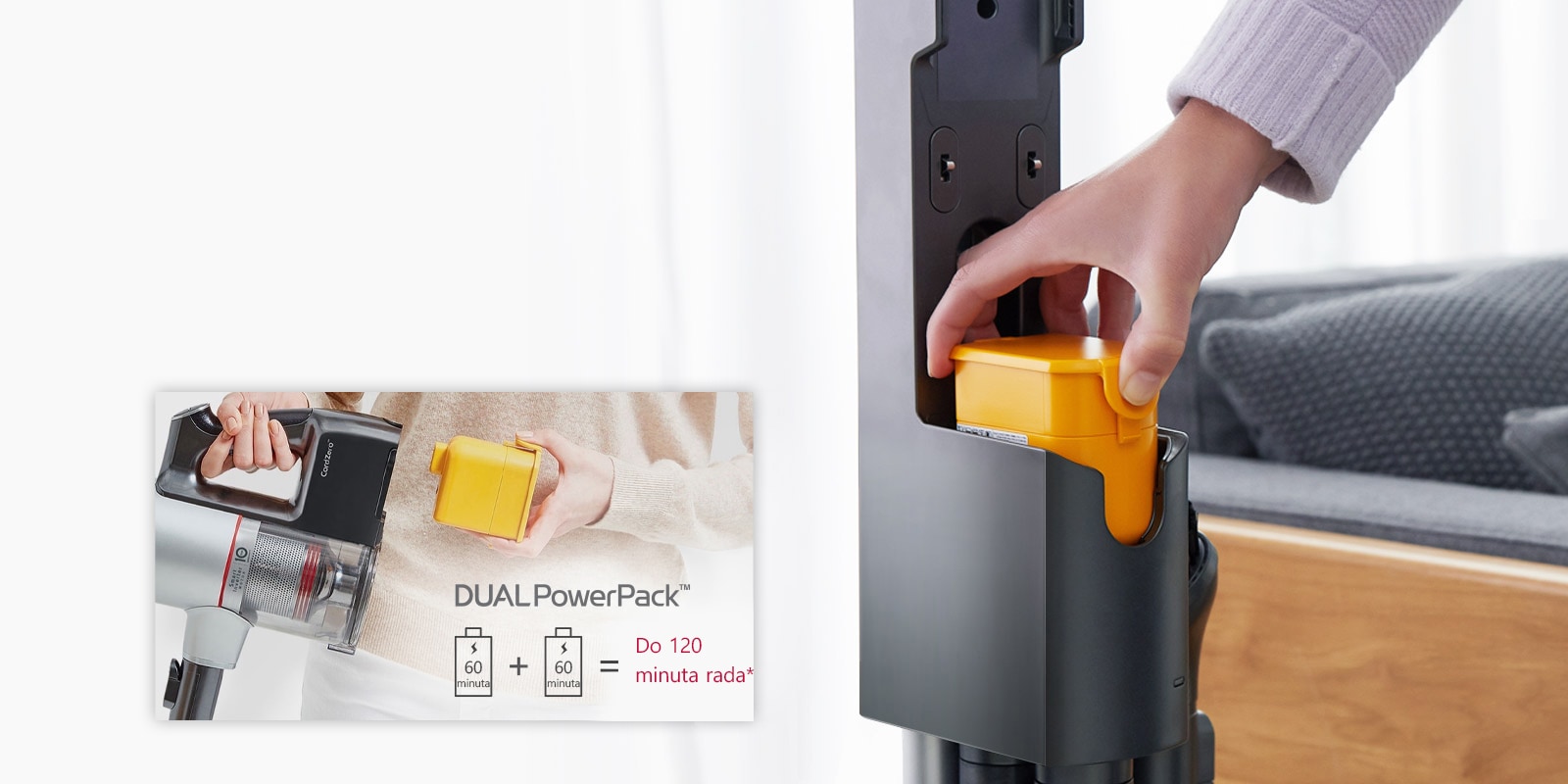 Kontinuirani protok zraka sprječava nakupljanje prašine u filterima i pomaže u održavanju usisne snage. 