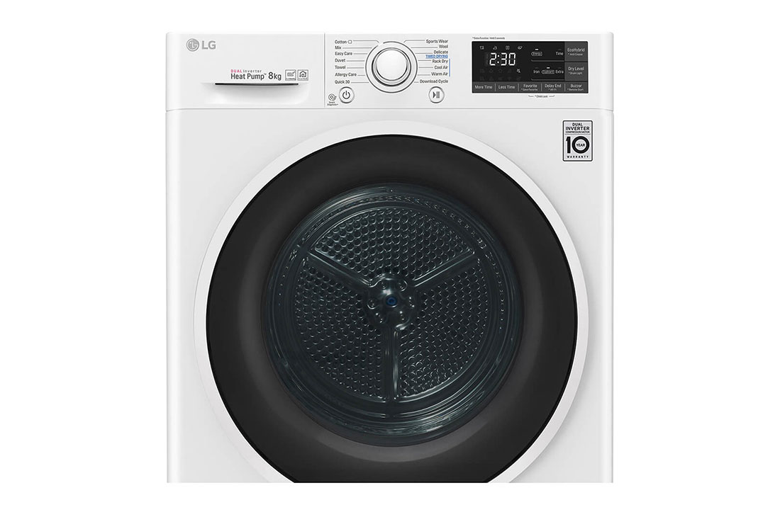 LG 8 kg, Eco Hybrid™ DUAL inverter toplotna pumpa za sušenje, kondenzator sa automatskim čišćenjem, ThinQ™, WiFi funkcija, RC80U2AV4Q, thumbnail 4