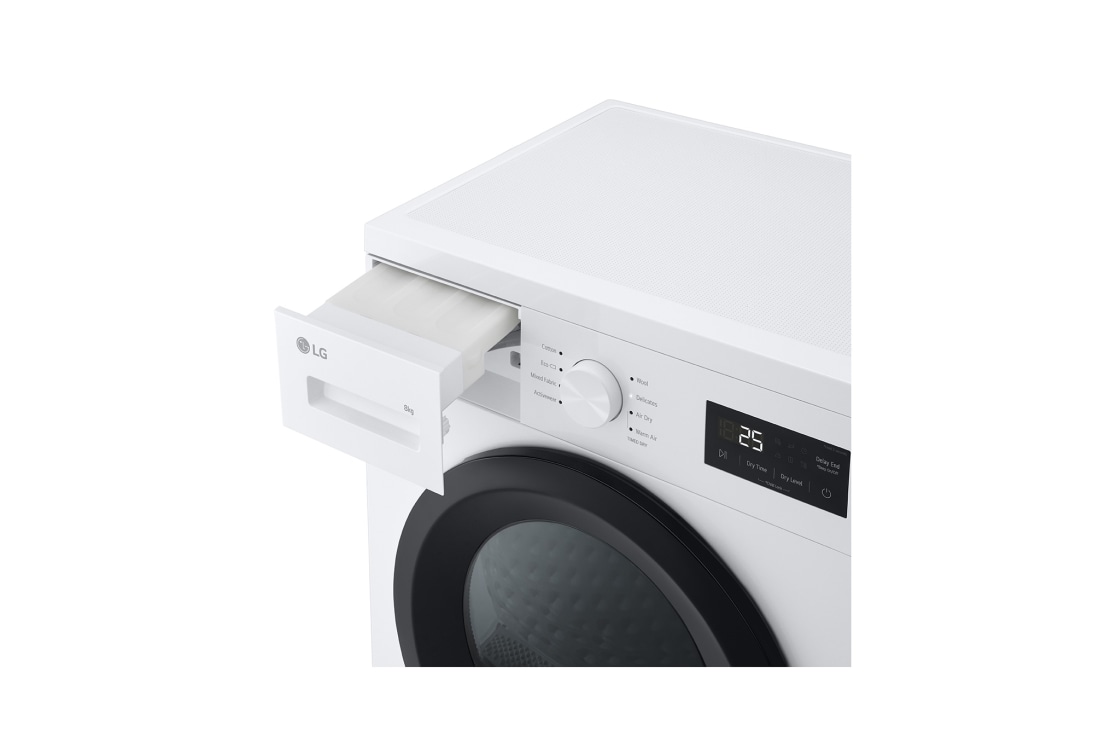 LG 8 kg, Eco Hybrid™ DUAL inverter toplotna pumpa za sušenje, kondenzator sa automatskim čišćenjem, ThinQ™, WiFi funkcija​, 9 kg, Eco Hybrid™ DUAL inverter toplotna pumpa za sušenje, RHA1008NWK, thumbnail 10
