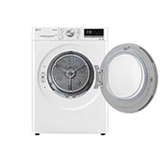 LG 9 kg, Eco Hybrid™ DUAL inverter toplotna pumpa za sušenje, kondenzator sa automatskim čišćenjem, ThinQ™ WiFi funkcija, Pogled spreda sa otvorenim vratima, RH90V9AV3N, thumbnail 3