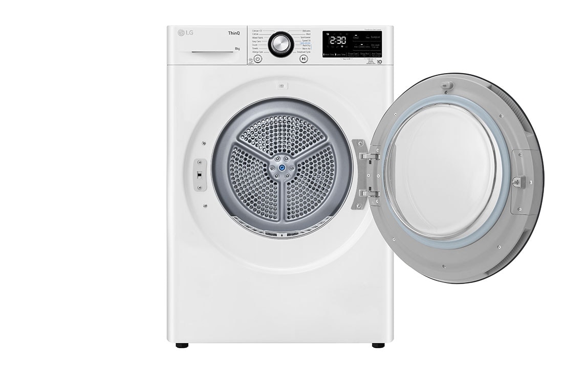 LG 8 kg, Eco Hybrid™ DUAL inverter toplotna pumpa za sušenje, kondenzator sa automatskim čišćenjem, ThinQ™ WiFi funkcija, RH80V3AVBN, RH80V3AVBN, thumbnail 3