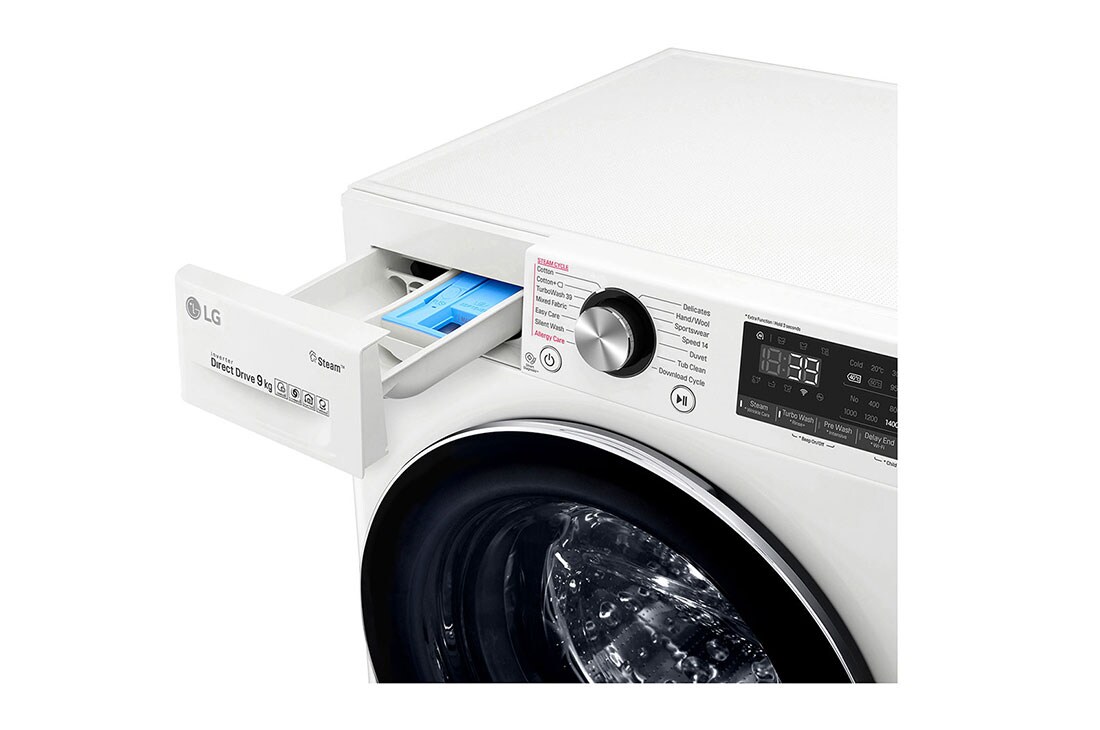 LG 10,5 kg, max. 1400 obr/min,  Parna mašina za pranje veša sa AI DD™ funkcijom, TurboWash360™, Wi-Fi, F4WV909P2, thumbnail 5