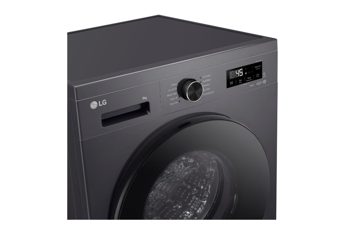 LG 9 kg, max. 1400 obrtaja/min., Mašina za pranje veša sa parom, WiFi Funkcija, Prikaz display-a, F4X1009NMB, thumbnail 3