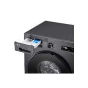 LG 9 kg, max. 1400 obrtaja/min., Mašina za pranje veša sa parom, WiFi Funkcija, Pogled odozgo spreda, F4X1009NMB, thumbnail 6