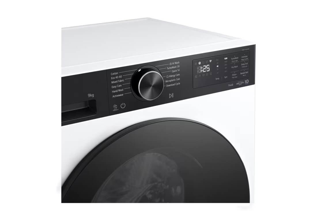 LG 9 kg, max. 1200 obrtaja/min., Mašina za pranje veša sa parom, AI DD™ tehnologija, TurboWash™360, WiFi Funkcija, Mašina za pranje veša sa parom - F2X50S9THB, F2X50S9THB, thumbnail 6