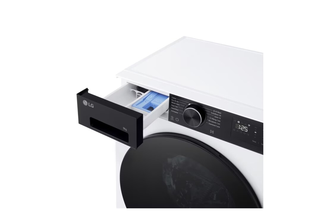 LG 9 kg, max. 1200 obrtaja/min., Mašina za pranje veša sa parom, AI DD™ tehnologija, TurboWash™360, WiFi Funkcija, Mašina za pranje veša sa parom - F2X50S9THB, F2X50S9THB, thumbnail 5