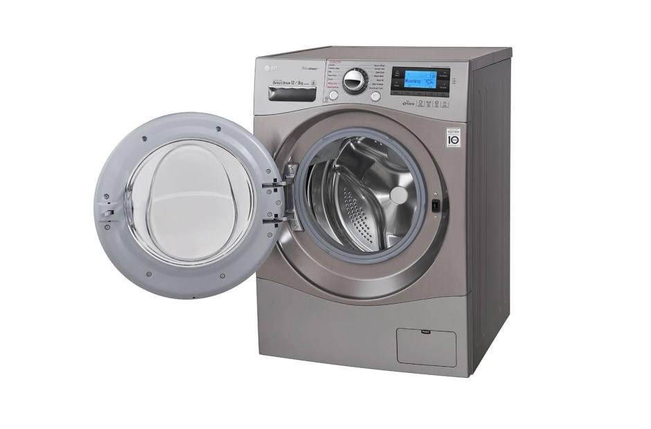 LG Ekstra veliki kapacitet u standardnim dimenzijama, 12/8kg kapacitet pranja/sušenja, ECO hibrid mašina sa parom za pranje i sušenje veša, FH695BDH6N, thumbnail 10