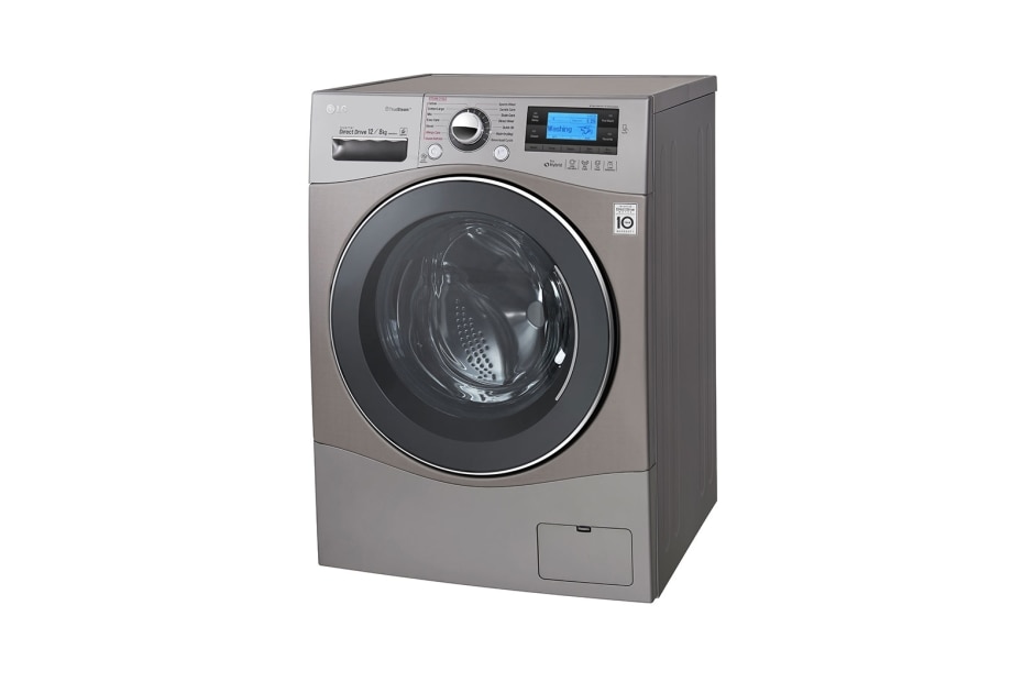 LG Ekstra veliki kapacitet u standardnim dimenzijama, 12/8kg kapacitet pranja/sušenja, ECO hibrid mašina sa parom za pranje i sušenje veša, FH695BDH6N, thumbnail 11