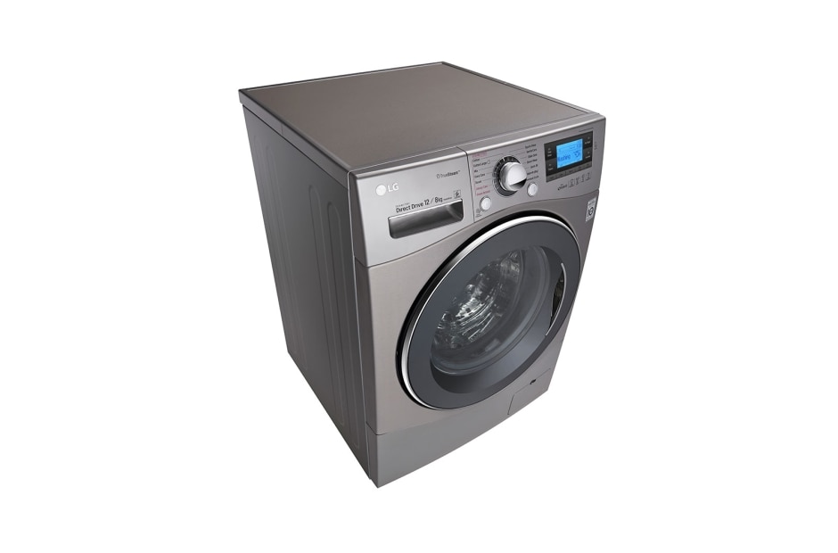 LG Ekstra veliki kapacitet u standardnim dimenzijama, 12/8kg kapacitet pranja/sušenja, ECO hibrid mašina sa parom za pranje i sušenje veša, FH695BDH6N, thumbnail 13