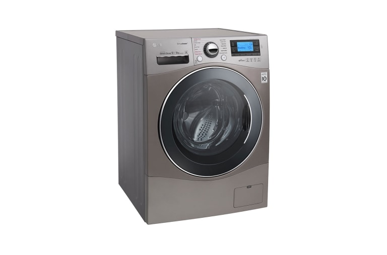 LG Ekstra veliki kapacitet u standardnim dimenzijama, 12/8kg kapacitet pranja/sušenja, ECO hibrid mašina sa parom za pranje i sušenje veša, FH695BDH6N, thumbnail 7