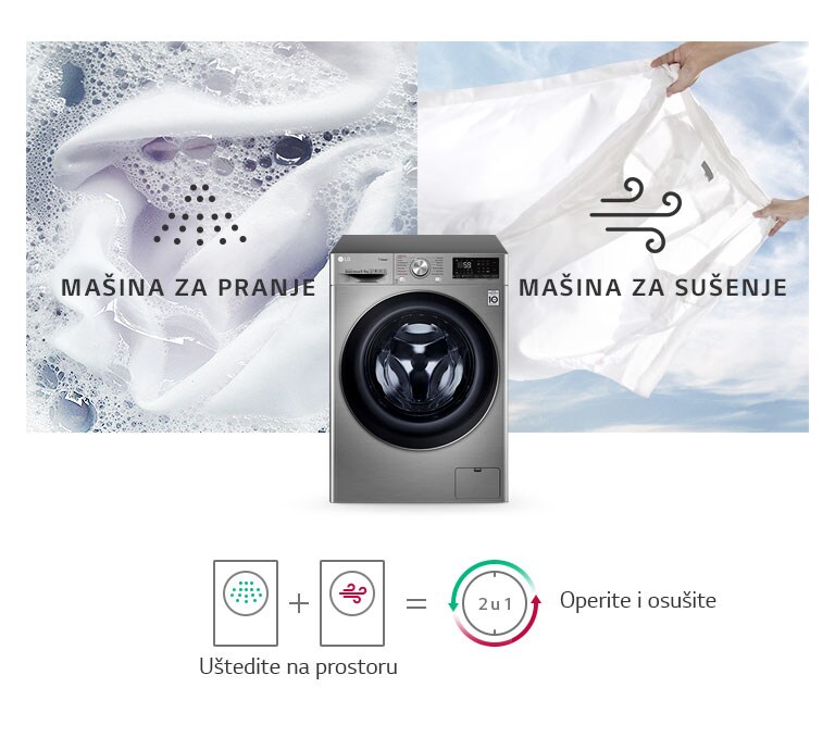 Mašina za pranje i sušenje veša u jednom2
