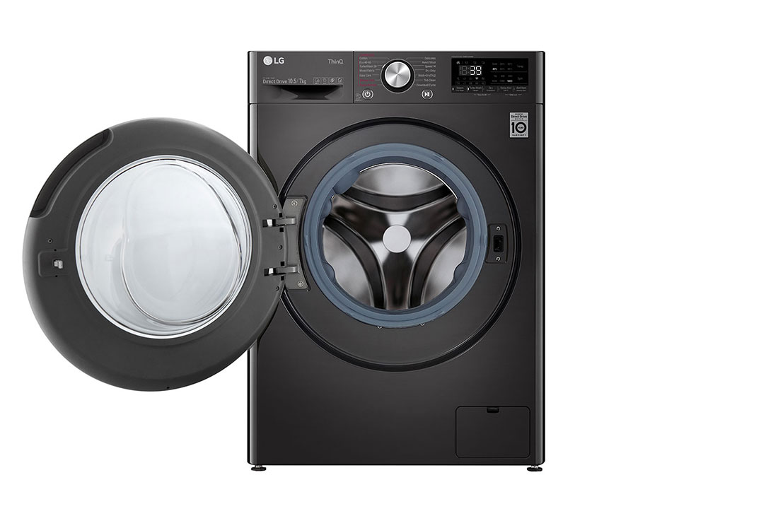 LG 10,5/7 kg, max. 1400 obrtaja/min., Eco Hybrid™, Kombinovana mašina za pranje veša sa parom, TurboWash™360, AI DD™ tehnologija, WiFi funkcija, F4DV710S2SE, F4DV710S2SE, thumbnail 2