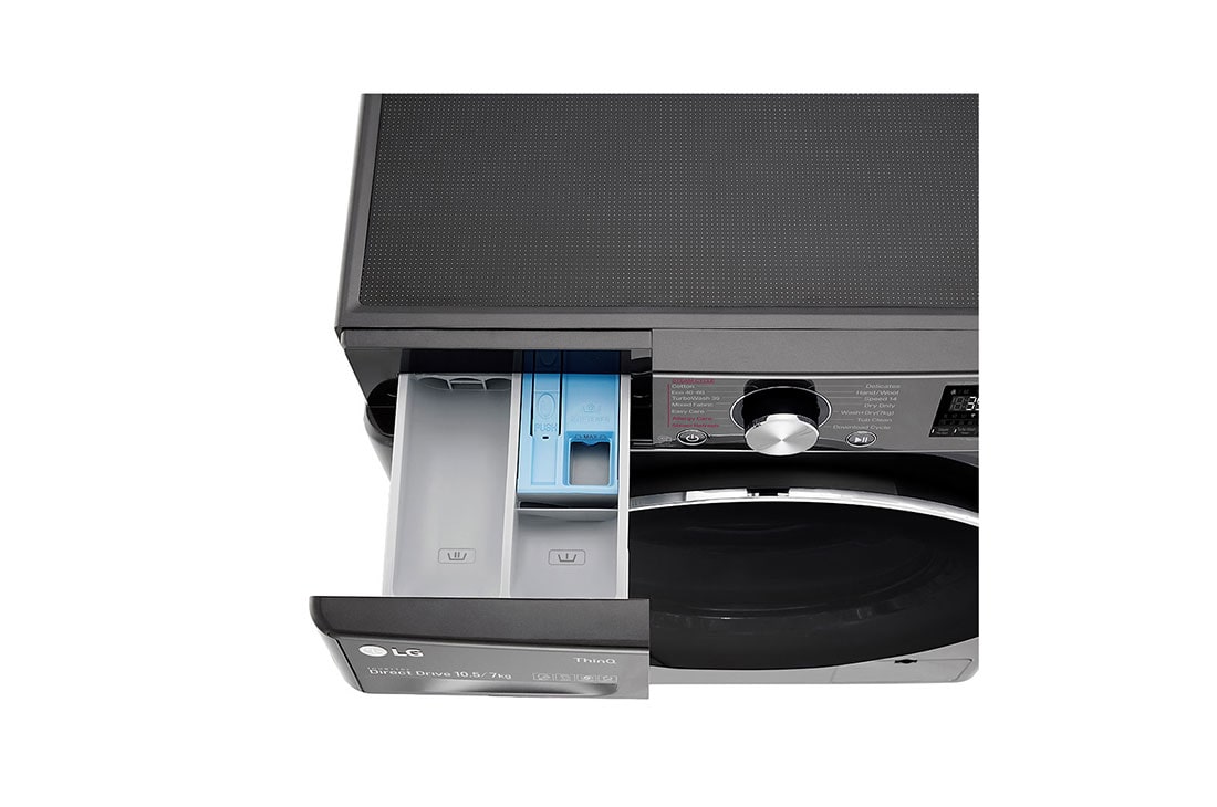 LG 10,5/7 kg, max. 1400 obrtaja/min., Eco Hybrid™, Kombinovana mašina za pranje veša sa parom, TurboWash™360, AI DD™ tehnologija, WiFi funkcija, F4DV710S2SE, F4DV710S2SE, thumbnail 6