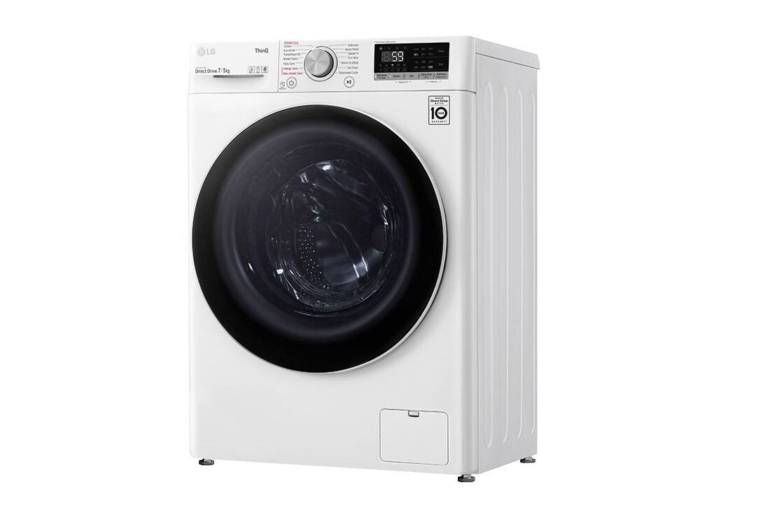 LG 7/5 kg, max. 1400 obrtaja/min., Kombinovana mašina za pranje veša sa parom, TurboWash™,  AI DD™ tehnologija, WiFi funkcija, Slim dubina, F2DV5S7S0E, thumbnail 11