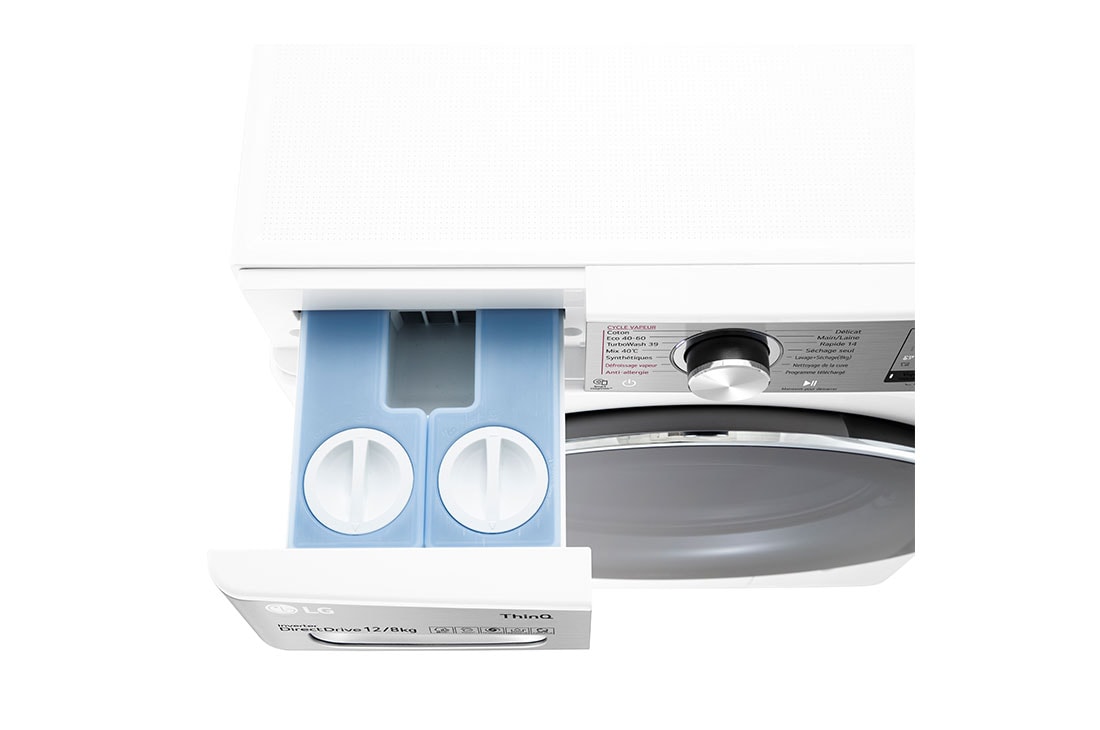 LG 12/8 kg, kapaciteta. 1400 obrtaja / min, mašina za pranje i sušenje sa TurboWash™360, AI DD™, WIFI funkcijom i funkcijom pranja parom, F4DV912H2EA, F4DV912H2EA, thumbnail 7