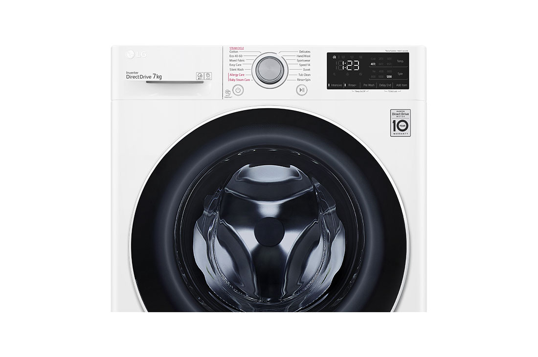 LG 7 kg, max. 1200 obrtaja/min., Mašina za pranje veša sa parom, AI DD™ tehnologija, Slim dubina, F2WV3S7S0E, F2WV3S7S0E, thumbnail 6