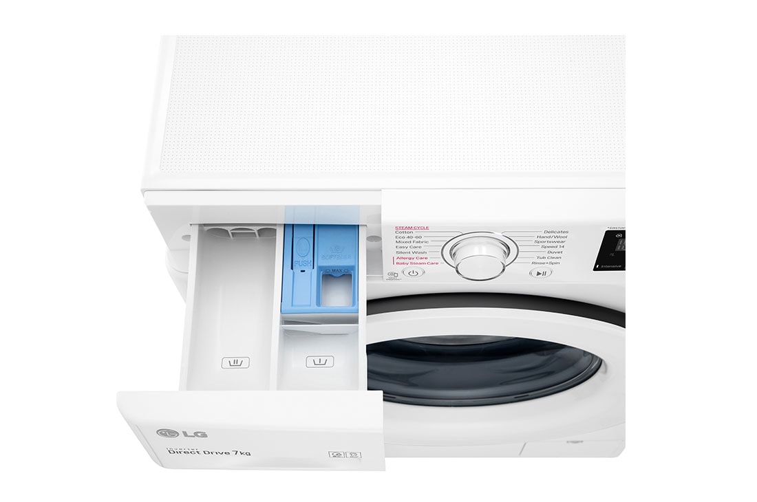 LG 7 kg, max. 1200 obrtaja/min., Mašina za pranje veša sa parom, AI DD™ tehnologija, Slim dubina, F2WV3S7S3E, F2WV3S7S3E, thumbnail 7