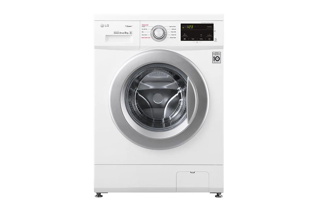 LG 8 kg, max. 1400 obrtaja/min., Mašina za pranje veša sa parom, F4J3TS4WE