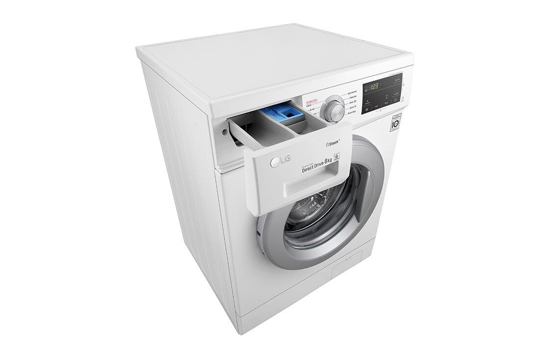 LG 8 kg, max. 1400 obrtaja/min., Mašina za pranje veša sa parom, F4J3TS4WE, thumbnail 8