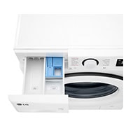 LG 10 kg, max. 1400 obrtaja/min., Mašina za pranje veša sa parom, AI DD™ tehnologija, pogled s gornje otvorene ladice, F4WR510SWW, thumbnail 7