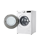 LG 10/6 kg, max. 1400 obrtaja/min., Kombinovana mašina za pranje veša sa parom, TurboWash360™ i AI DD™ tehnologija, Pogled sa desne strane sa otvorenim vratima, F4DR510S1W, thumbnail 11