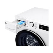 LG 10/6 kg, max. 1400 obrtaja/min., Kombinovana mašina za pranje veša sa parom, TurboWash360™ i AI DD™ tehnologija, Pogled otvora za deterdžent, F4DR510S1W, thumbnail 5