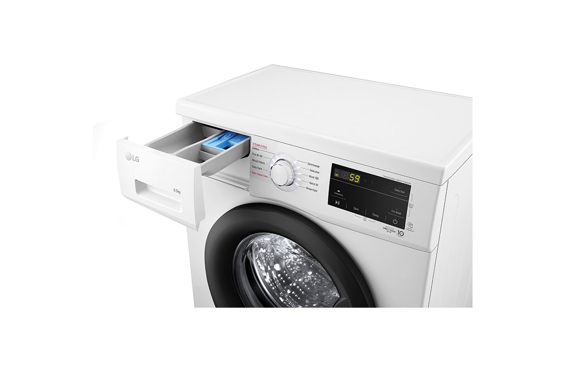 LG 6.5 kg, max. 1200 obrtaja/min., Mašina za pranje veša sa parom, Slim dubina, Pogled otvora za deterdžent, F2J3WS6WE, thumbnail 6