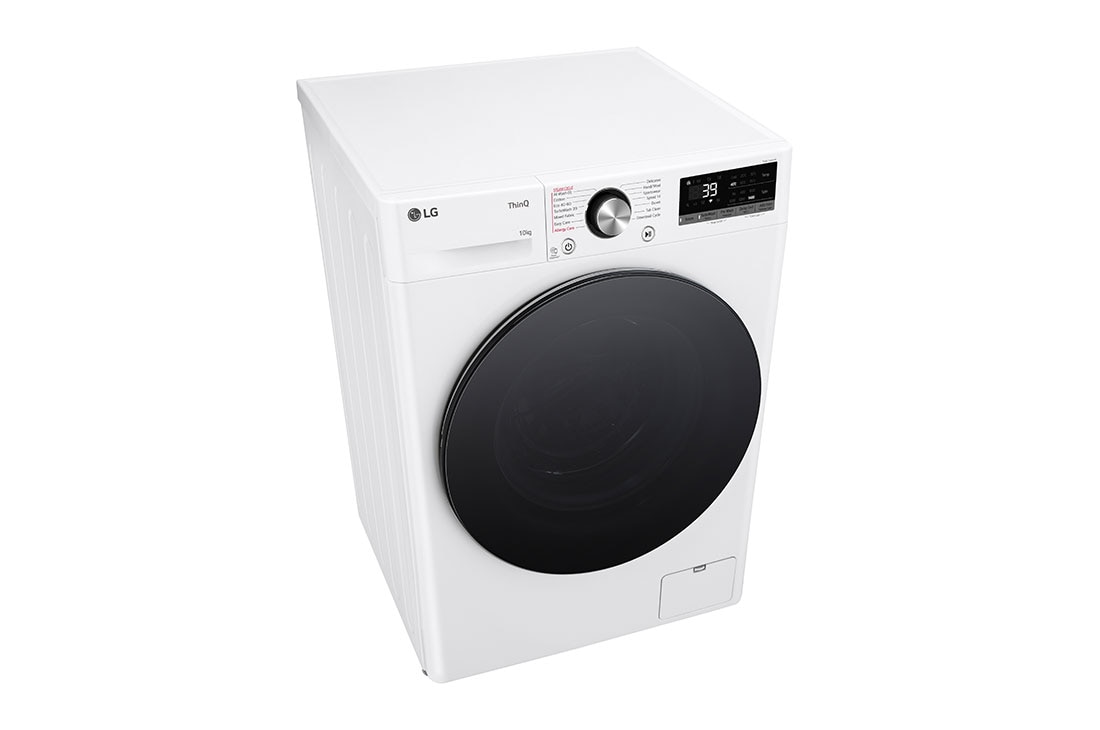LG 10 kg, max. 1400 obrtaja/min., Mašina za pranje veša sa parom, AI DD™ tehnologija, TurboWash™360, WiFi Funkcija, Pogled iz gornje perspektive, F4WR710S2W, thumbnail 8