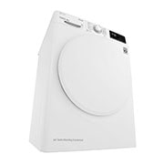 LG 8 kg, Eco Hybrid™ DUAL inverter toplotna pumpa za sušenje, kondenzator sa automatskim čišćenjem, ThinQ™ WiFi funkcija, Pogled sa leve perspektive, RH80V3AV0N, thumbnail 11