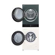 LG WashTower™, 12/10 kg, max. 1400 obrtaja/min., Steam™, TurboWash™360, kondenzator sa automatskim čišćenjem, ThinQ™ WiFi funkcija, WT1210EGF, WT1210EGF, thumbnail 2