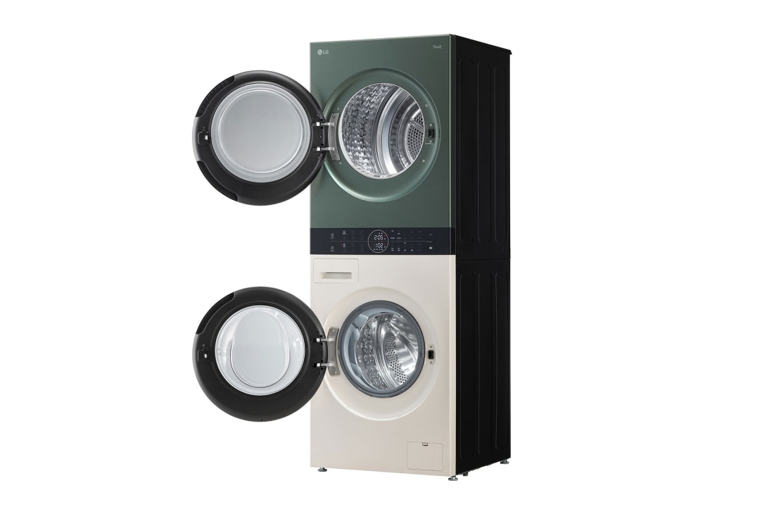 LG WashTower™, 12/10 kg, max. 1400 obrtaja/min., Steam™, TurboWash™360, kondenzator sa automatskim čišćenjem, ThinQ™ WiFi funkcija, WT1210EGF, WT1210EGF, thumbnail 4